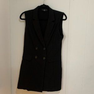 Black Button Dress